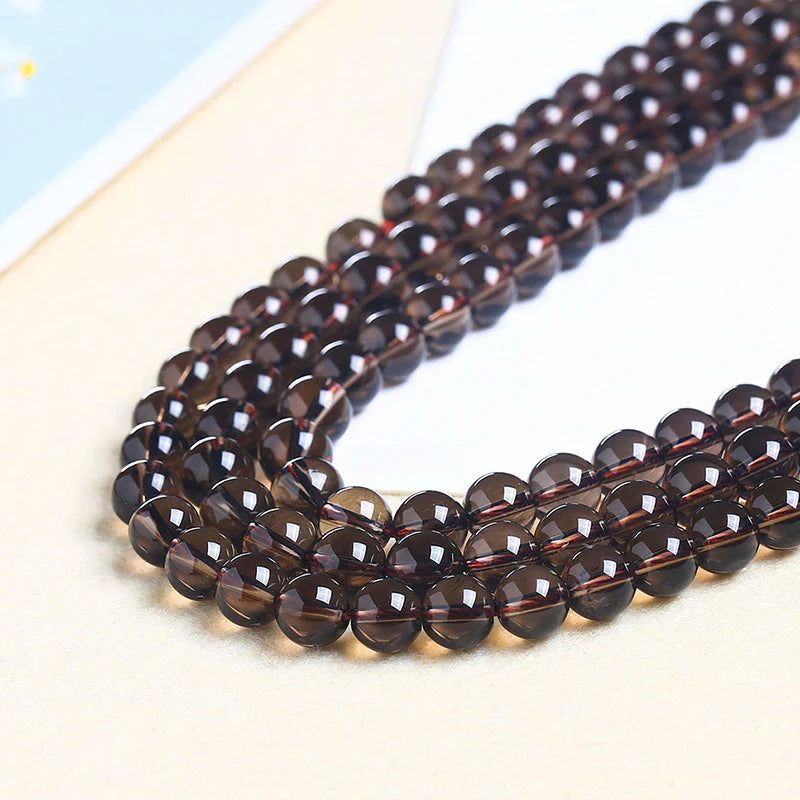 Kirara天然石スモーキークォーツビーズ卸売 5A/7A 6/8/10/12mm
