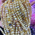 黄色ピンクオパール ブレスレット 8mm