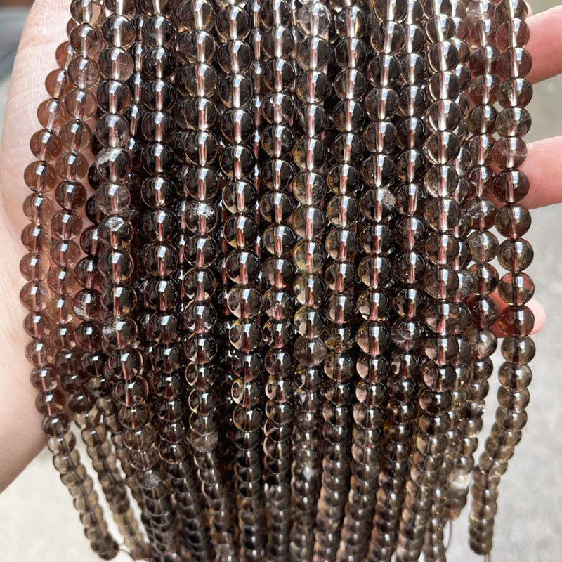 Kirara天然石スモーキークォーツビーズ卸売 5A/7A 6/8/10/12mm